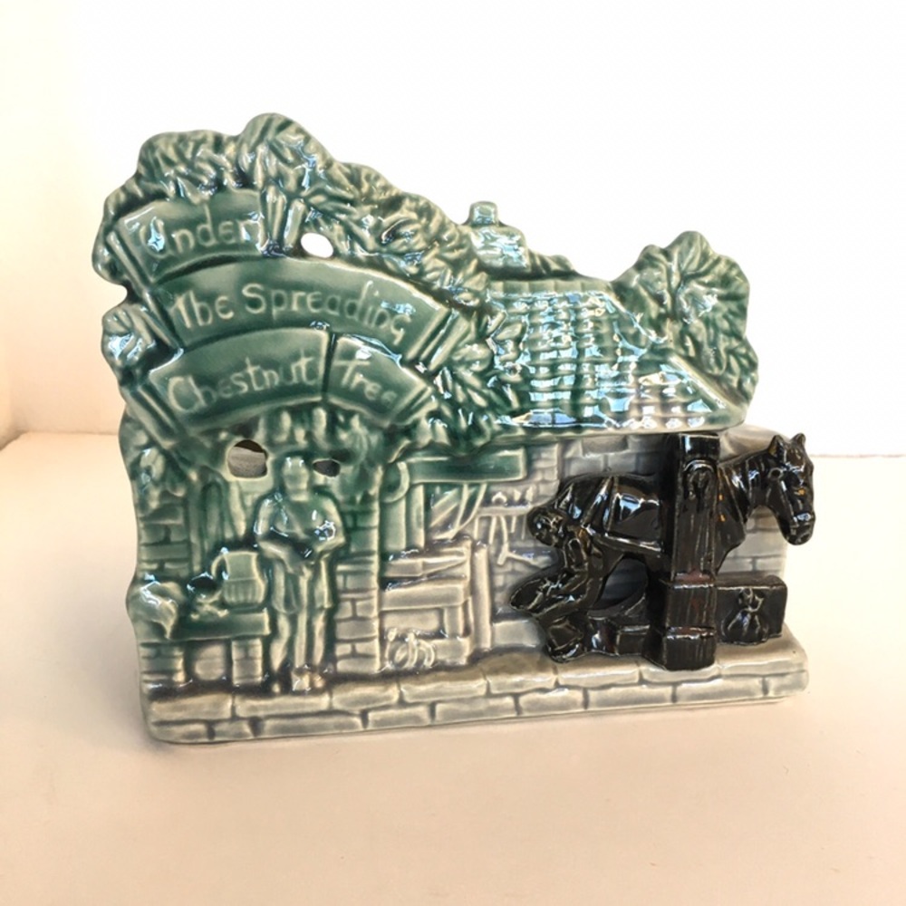 Vintage McCoy Wishing Well Planter OS Under the Spreading Chestnut Tree USA